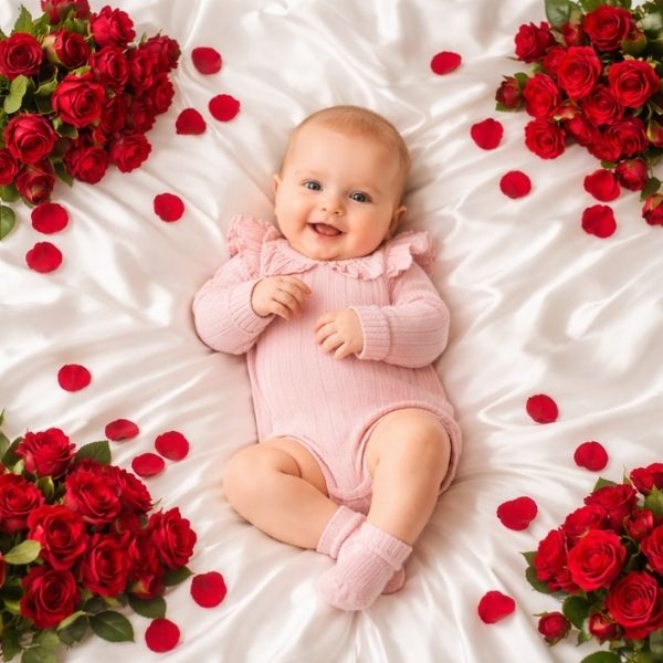 Red Rose Valentine Satin Bedspread