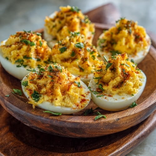 Bacon Cheddar Deviled Eggs