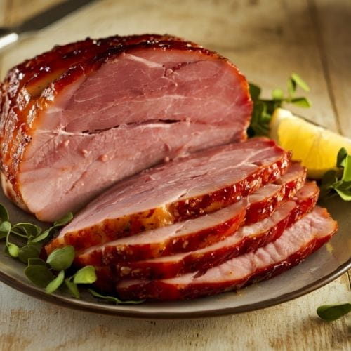 Baked Ham with Maple Glaze