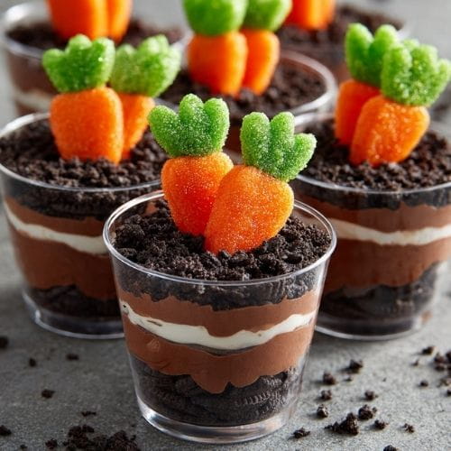 Carrot Patch Pudding Cups