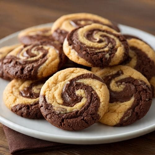 Chocolate Peanut Butter Swirl Cookies