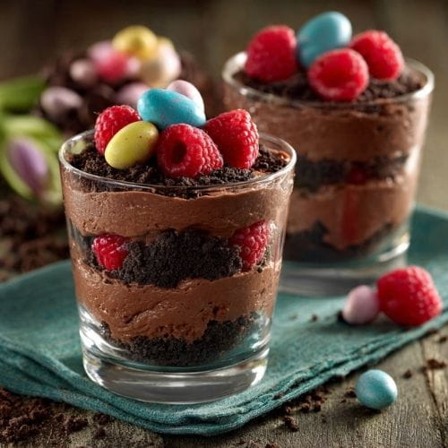 Chocolate Raspberry Dirt Cake