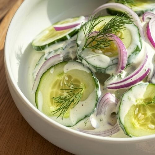 Creamy Cucumber Dill Salad