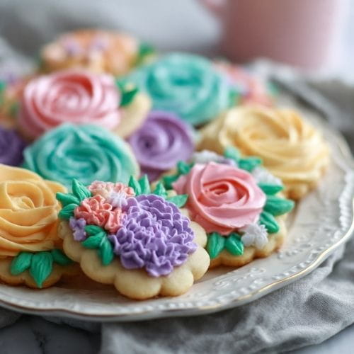 Flower Buttercream Cookies