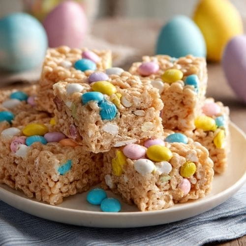 M&M’s Rice Krispie Treats