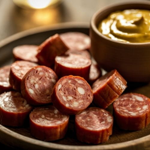 Maple Glazed Apple Sausage Bites