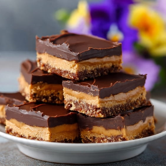 No-Bake Chocolate Peanut Butter Bars