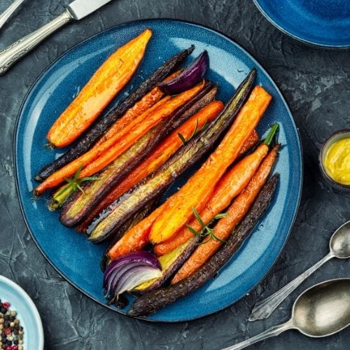 Roasted Baby Carrots with Honey
