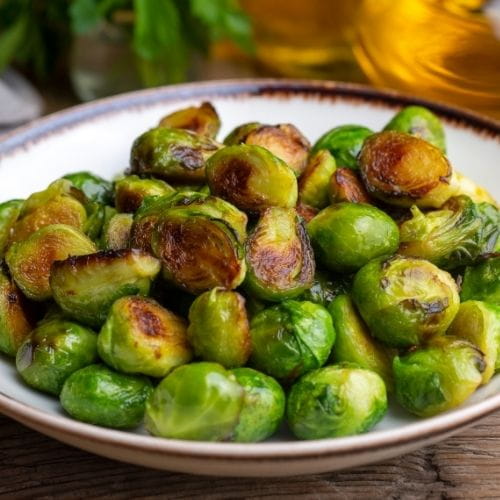 Roasted Honey Garlic Brussels Sprouts