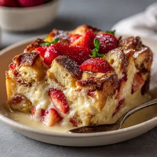 Strawberry Cream Cheese French Toast Bake