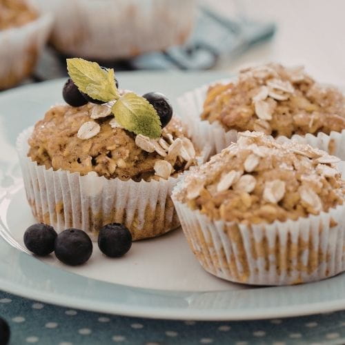 Carrot Apple Oat Muffins