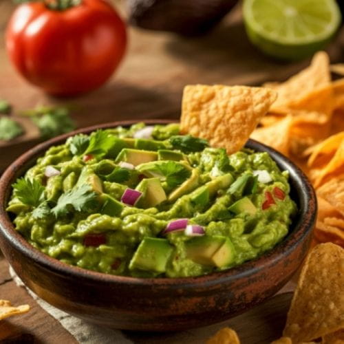 Creamy Avocado Tomatillo Salsa With Chips