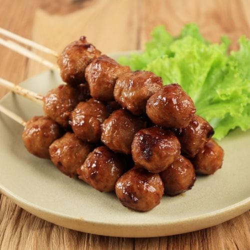 Guava Barbecue Tajin Meatballs