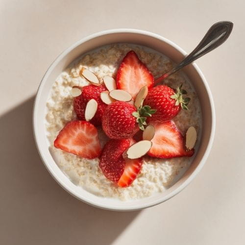 Warm Almond Milk with Oats