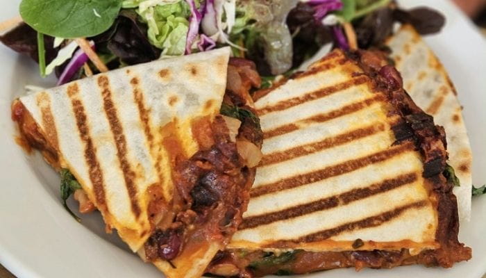 BBQ Chicken Quesadilla Triangles