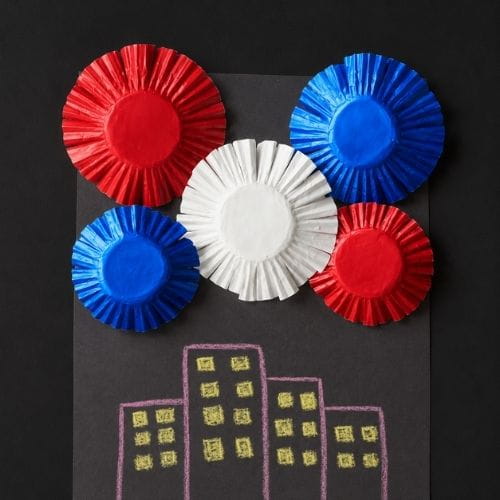 Cupcake Liner Fireworks