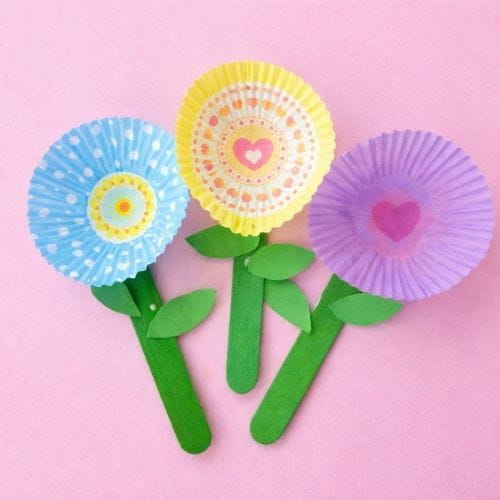Cupcake Liner Flowers