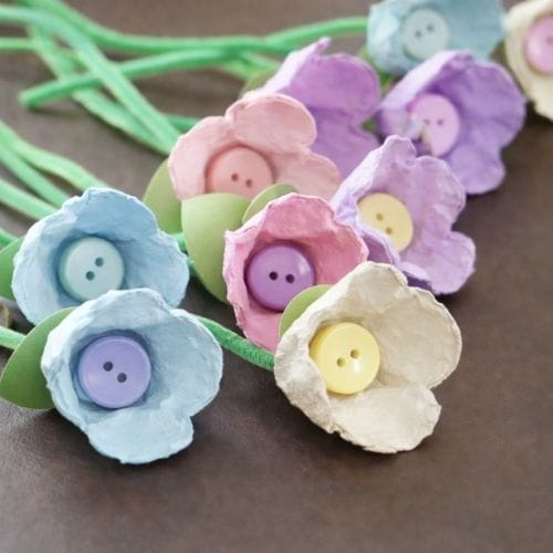Egg Carton Tulips