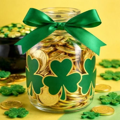 Gold Coin Mason Jars