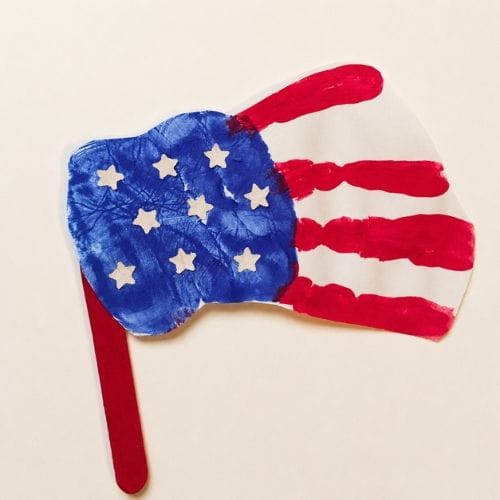 Handprint American Flag
