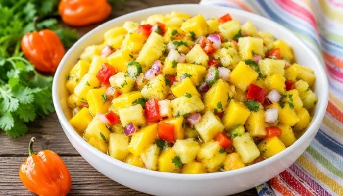 Mango Pineapple Habanero Salsa