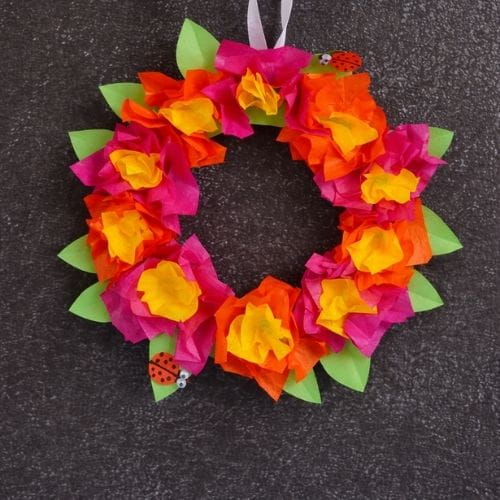 Paper Flower Wreaths