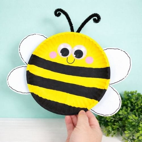 Paper Plate Bee Craft