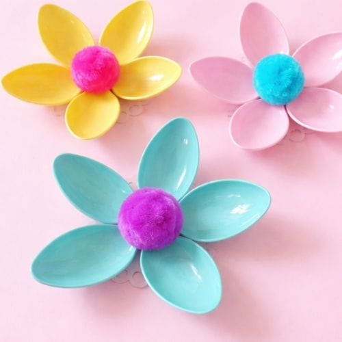 Plastic Spoon Flowers