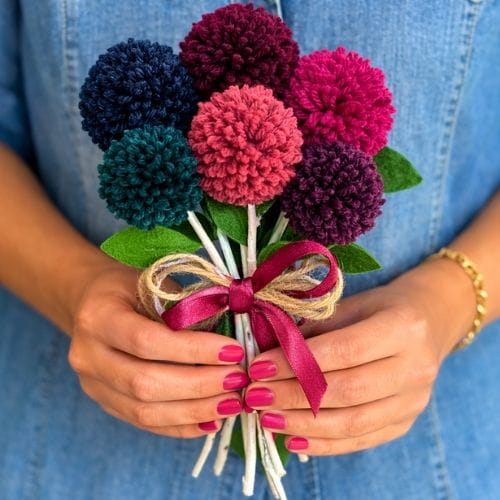 Pom-Pom Flower Bouquet