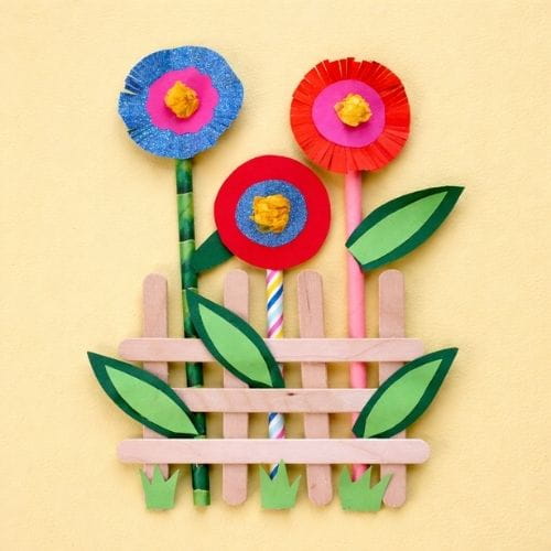Popsicle Stick Spring Scenes
