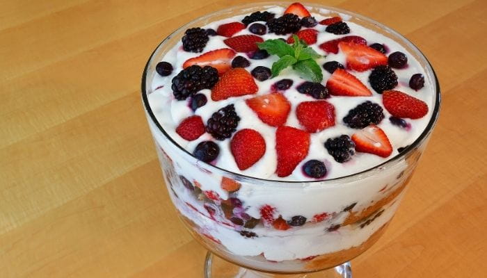 Red, White, and Blue Patriotic Trifle