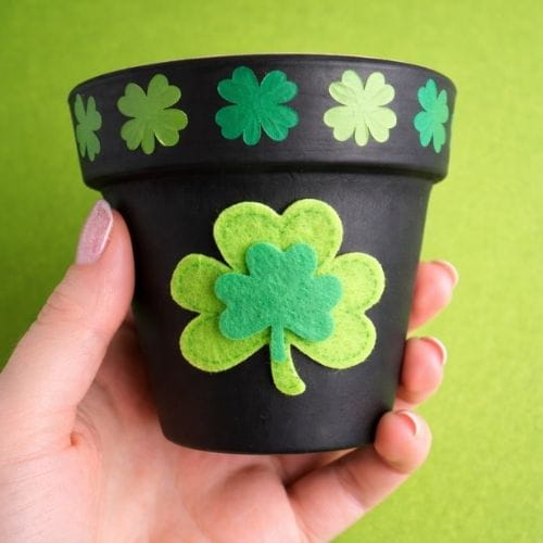 St. Patrick’s Day Painted Plant Pots