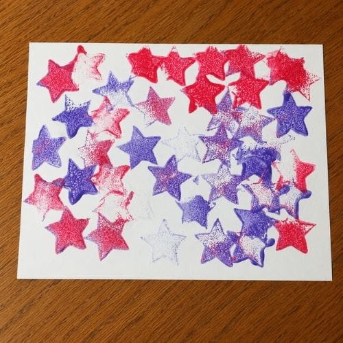 Star Sponge Painting