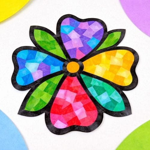 Tissue Paper Stained Glass