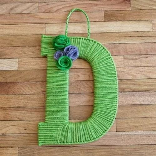 Yarn Wrapped Letters