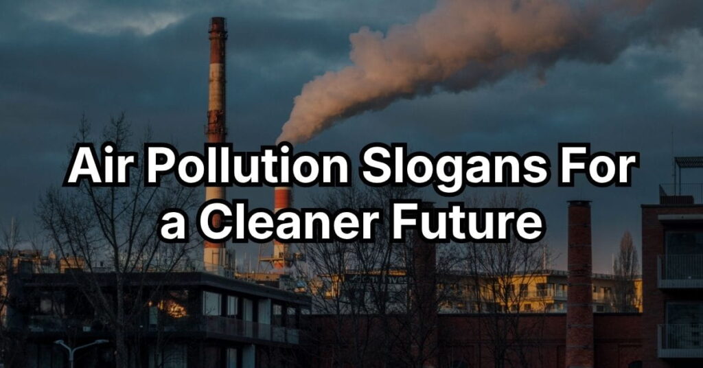 Air Pollution Slogans For a Cleaner Future