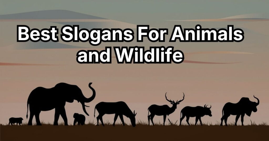Best Slogans For Animals and Wildlife