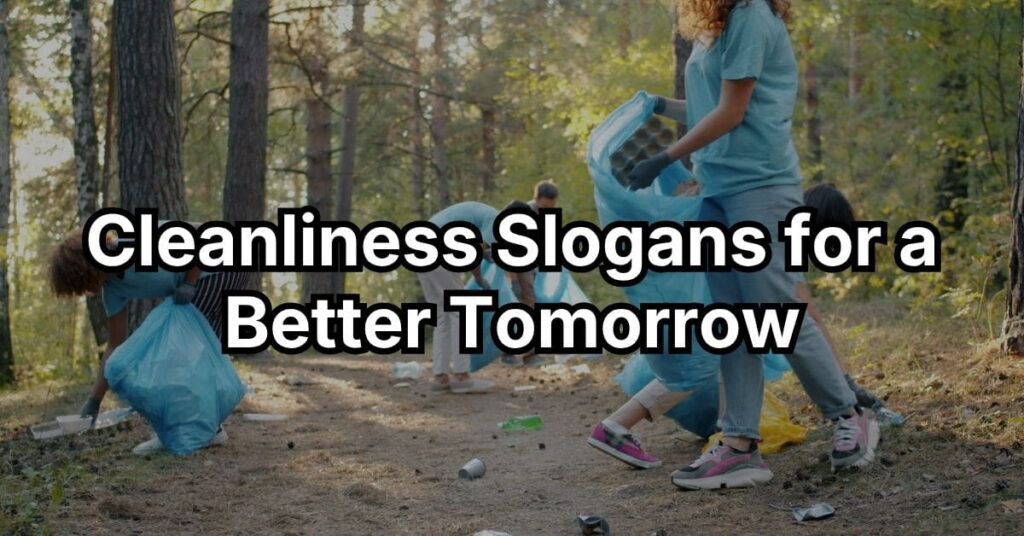 Cleanliness Slogans for a Better Tomorrow