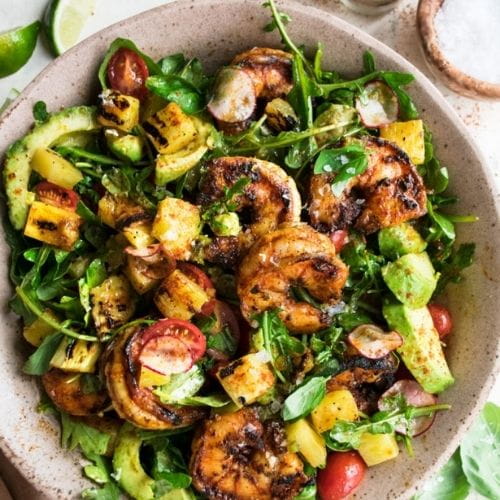 Grilled Mexican Shrimp Salad