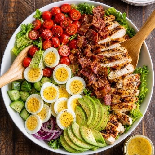 Paleo Chicken Cobb Salad with Honey Dijon