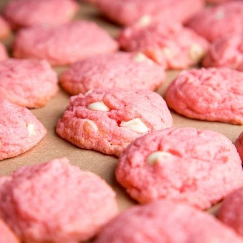 Pink Strawberry Cookies