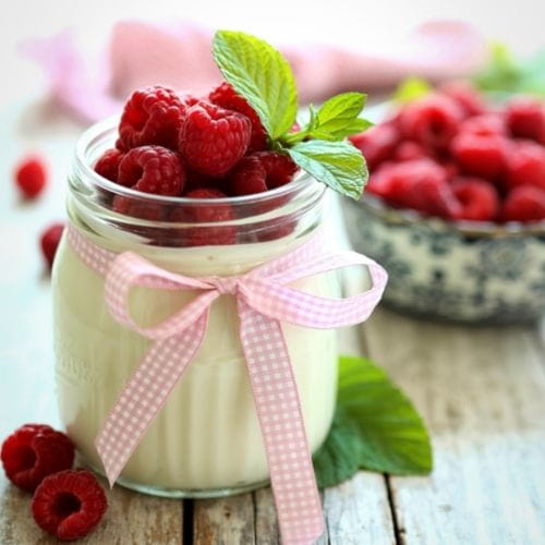Raspberry Yogurt Cups