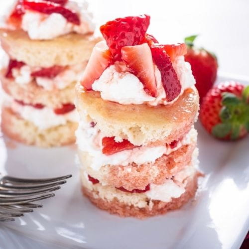 Strawberry Shortcake Bites