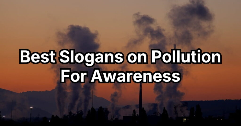 Best Slogans on Pollution For Awareness