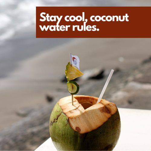 COCONUT WATER CAPTIONS