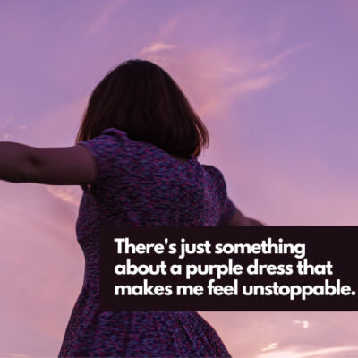 Purple Dress Captions For Instagram